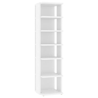 Shoe Cabinets 2 pcs White 27.5x27x102 cm Engineered Wood