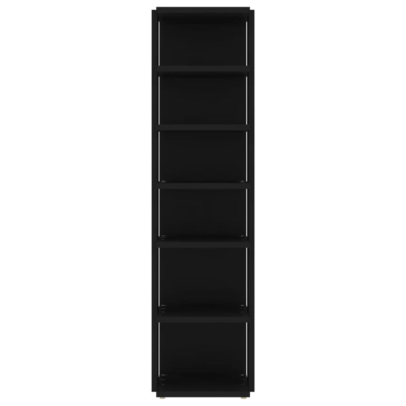 Shoe Cabinets 2 pcs Black 27.5x27x102 cm