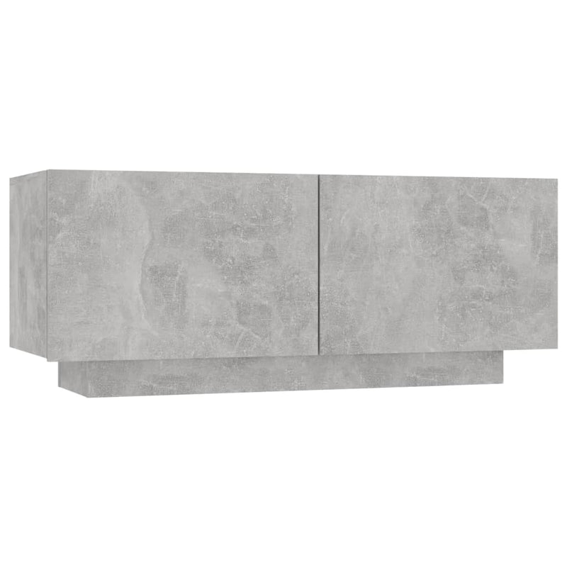 Bedside Cabinet Concrete Grey 100x35x40 cm Engineered Wood