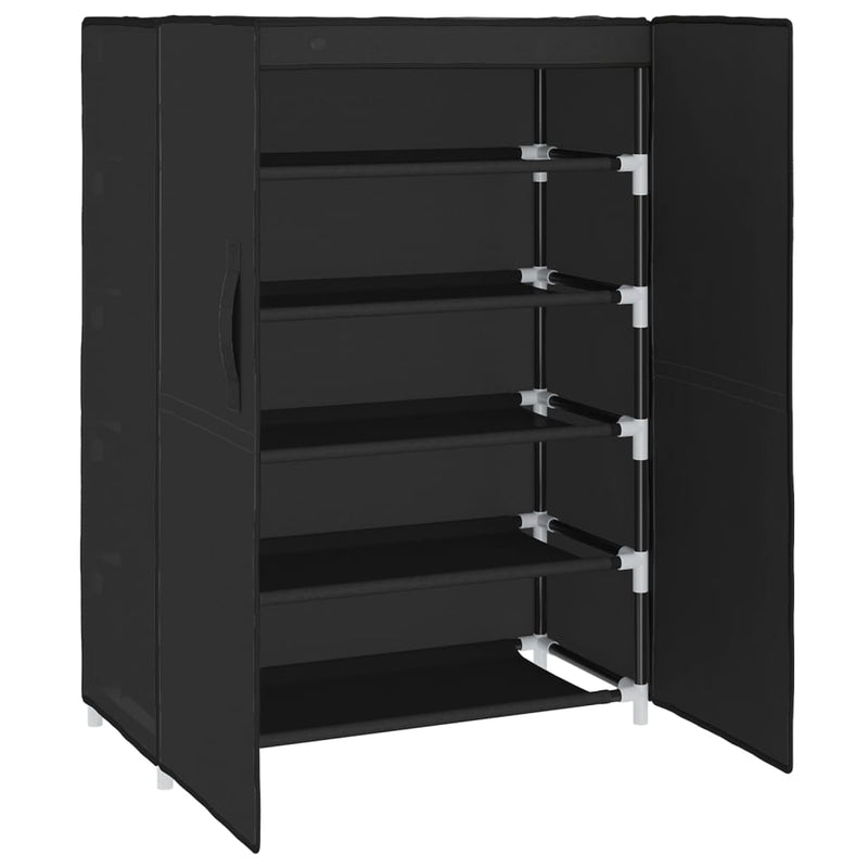 Shoe Cabinet Black 60x28x90 cm Fabric