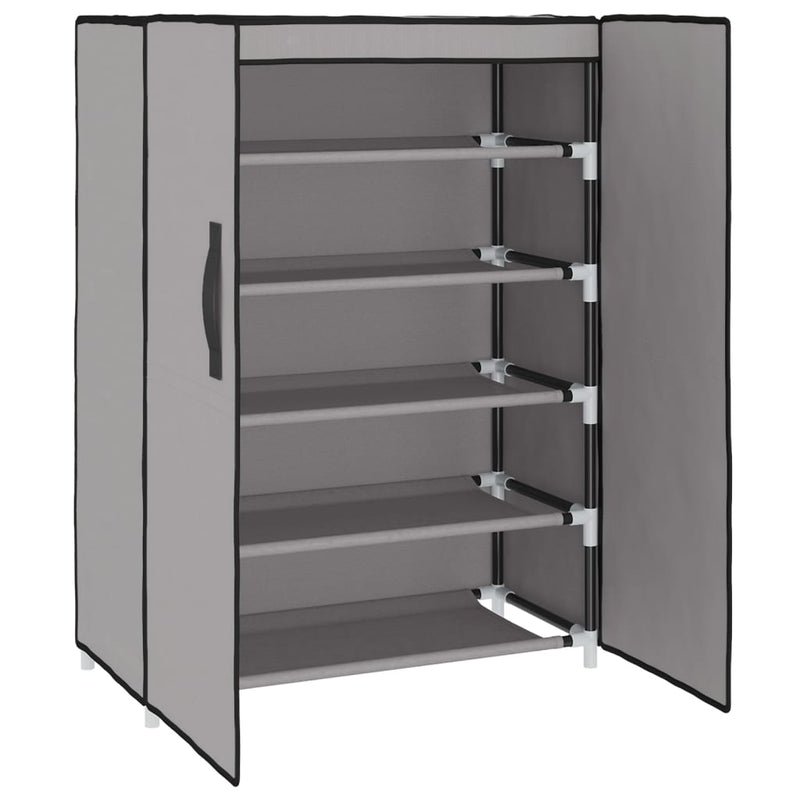 Shoe Cabinet Grey 60x28x90 cm Fabric