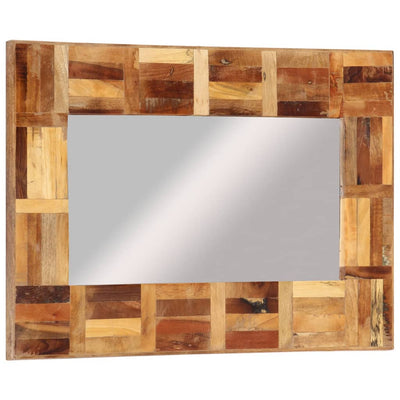 Wall Mirror Solid Wood Reclaimed 50x80 cm