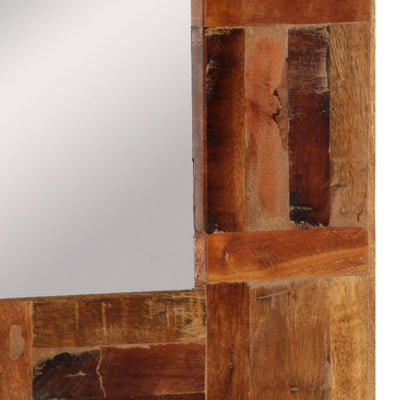 Wall Mirror Solid Wood Reclaimed 50x80 cm