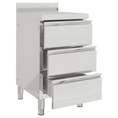 Commercial Kitchen Cabinets 2 pcs Stainless Steel