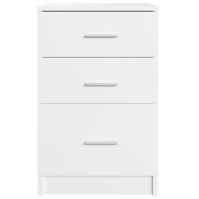 Bed Cabinet White 40x40x63 cm Engineered Wood