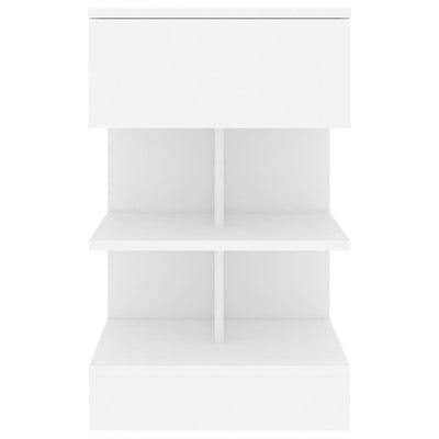 Bedside Cabinet White 40x35x65 cm Engineered Wood