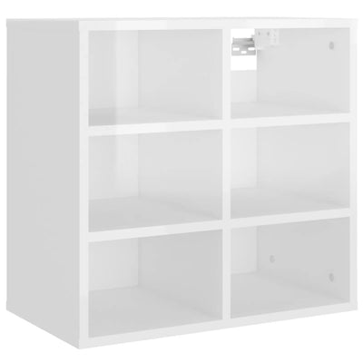 Shoe Cabinet High Gloss White 52.5x30x50 cm