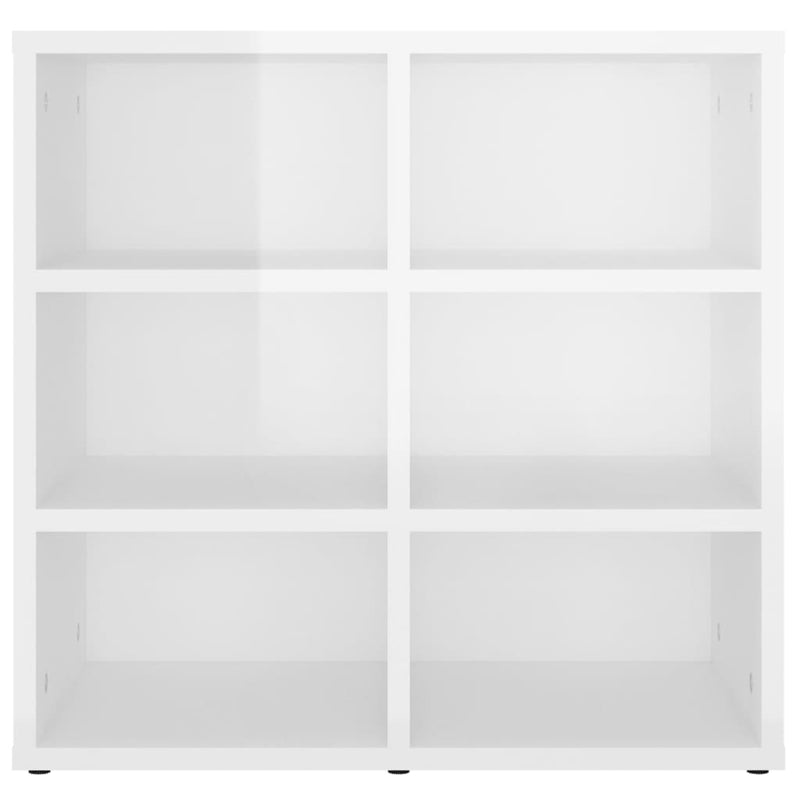 Shoe Cabinet High Gloss White 52.5x30x50 cm