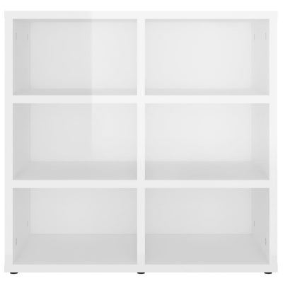 Shoe Cabinets 2 pcs High Gloss White 52.5x30x50 cm