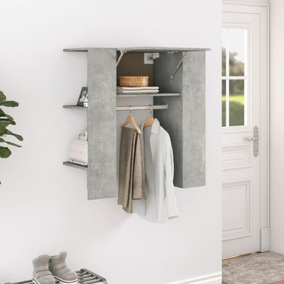 Hallway Cabinet Concrete Grey 97.5x37x99 cm Engineered Wood