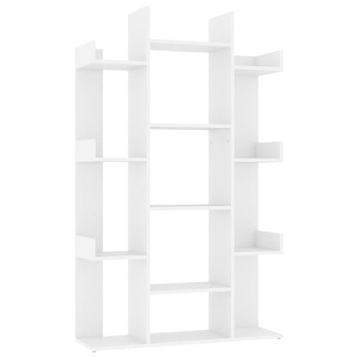 Book Cabinet White 86x25.5x140 cm Engineered Wood