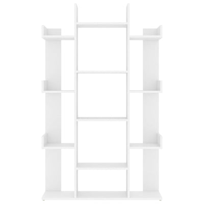 Book Cabinet White 86x25.5x140 cm Engineered Wood