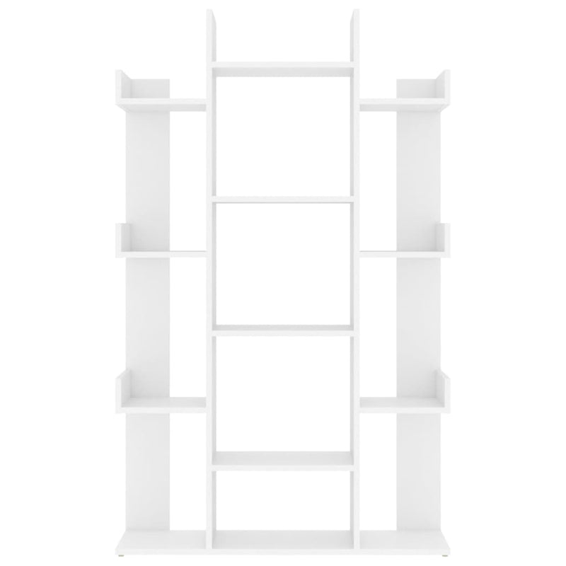 Book Cabinet White 86x25.5x140 cm Engineered Wood