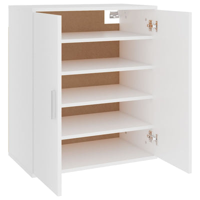 Shoe Cabinet White 60x35x70 cm Engineered Wood