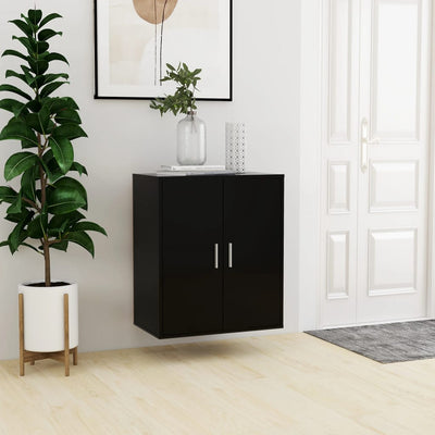 Shoe Cabinet Black 60x35x70 cm Engineered Wood