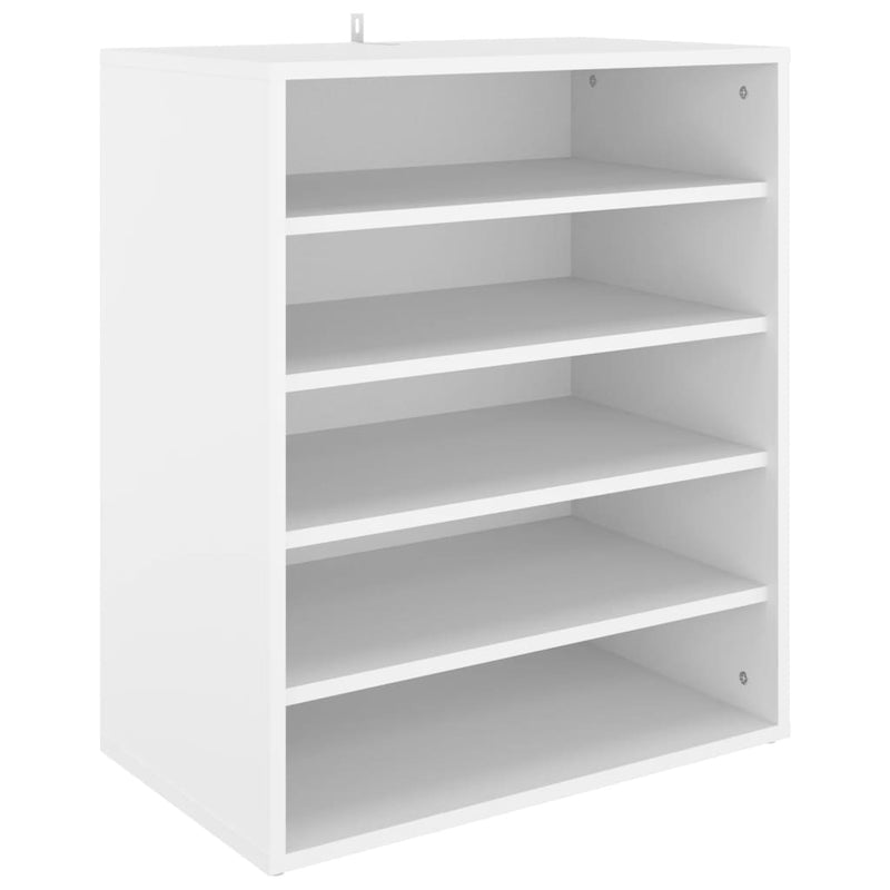 Shoe Cabinet White 60x35x70 cm Engineered Wood