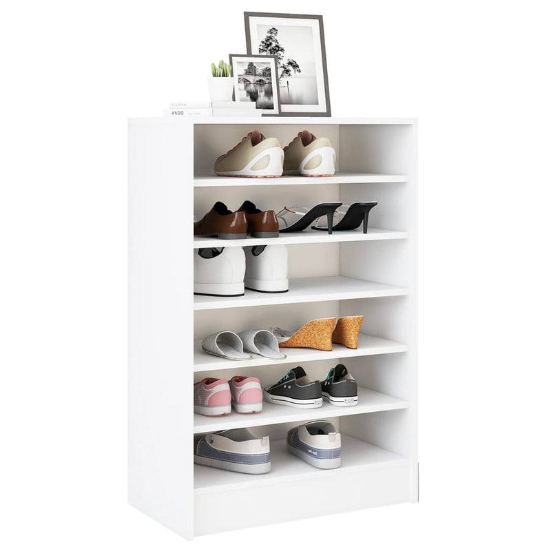 Shoe Cabinet White 60x35x92 cm Engineered Wood