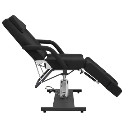 Beauty Treatment Chair Faux Leather Black 180x62x78 cm