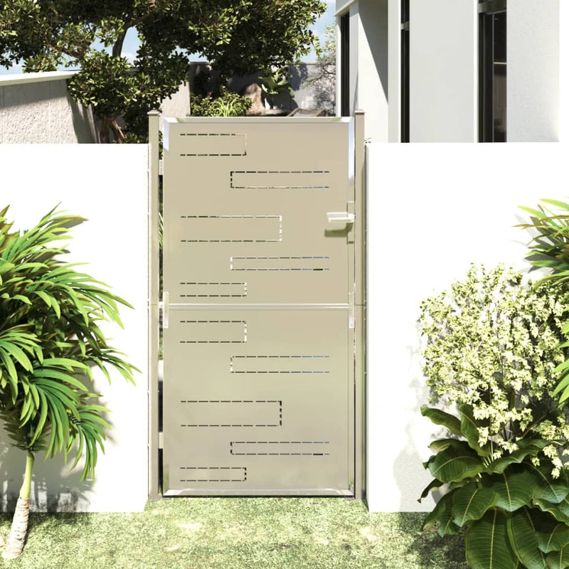 Garden Gate 100x180 cm Stainless Steel