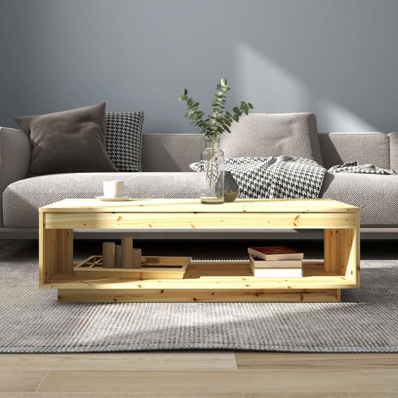 Coffee Table 110x50x33.5 cm Solid Firwood