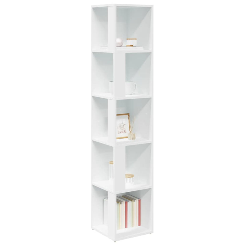 Corner Cabinet White 33x33x164.5 cm Engineered Wood