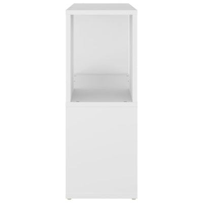 Book Cabinet White 60x24x63 cm Engineered Wood