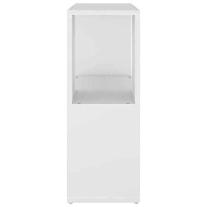 Book Cabinet White 60x24x63 cm Engineered Wood