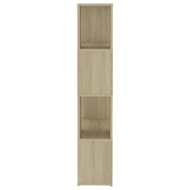 Book Cabinet Room Divider Sonoma Oak 60x24x124.5 cm Engineered Wood