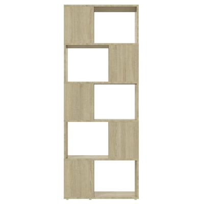 Book Cabinet Room Divider Sonoma Oak 60x24x155 cm