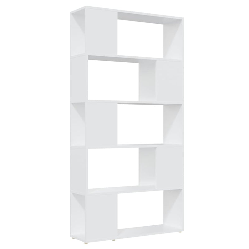 Book Cabinet Room Divider White 80x24x155 cm Engineered Wood