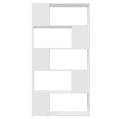 Book Cabinet Room Divider White 80x24x155 cm Engineered Wood