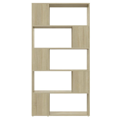 Book Cabinet Room Divider Sonoma Oak 80x24x155 cm Engineered Wood