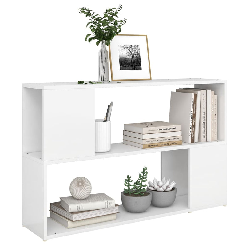 Book Cabinet White 100x24x63 cm Engineered Wood