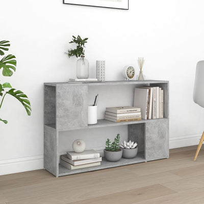 Book Cabinet Concrete Grey 100x24x63 cm Engineered Wood