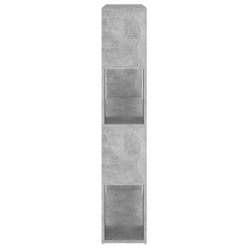 Book Cabinet Room Divider Concrete Grey 100x24x124 cm