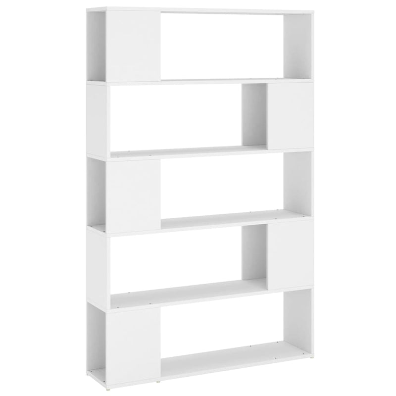 Book Cabinet Room Divider White 100x24x155 cm Engineered Wood