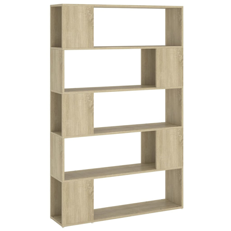 Book Cabinet Room Divider Sonoma Oak 100x24x155 cm Engineered Wood