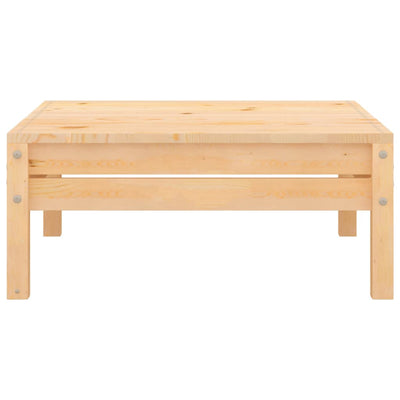 Garden Footstool Solid Pinewood