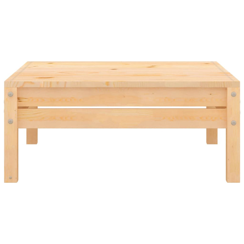 Garden Footstool Solid Pinewood