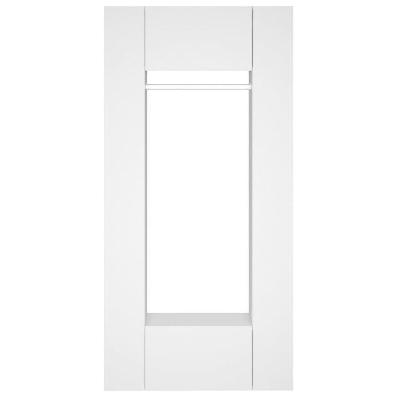 Hallway Cabinets 2 pcs White Engineered Wood