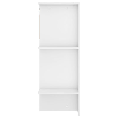 Hallway Cabinets 2 pcs White Engineered Wood