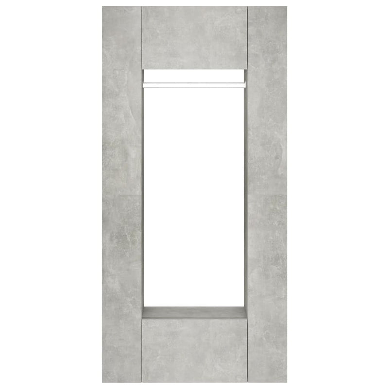 Hallway Cabinets 2 pcs Concrete Grey Engineered Wood