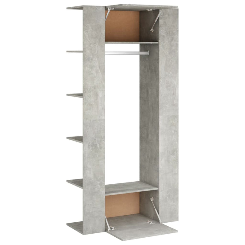 Hallway Cabinets 2 pcs Concrete Grey Engineered Wood