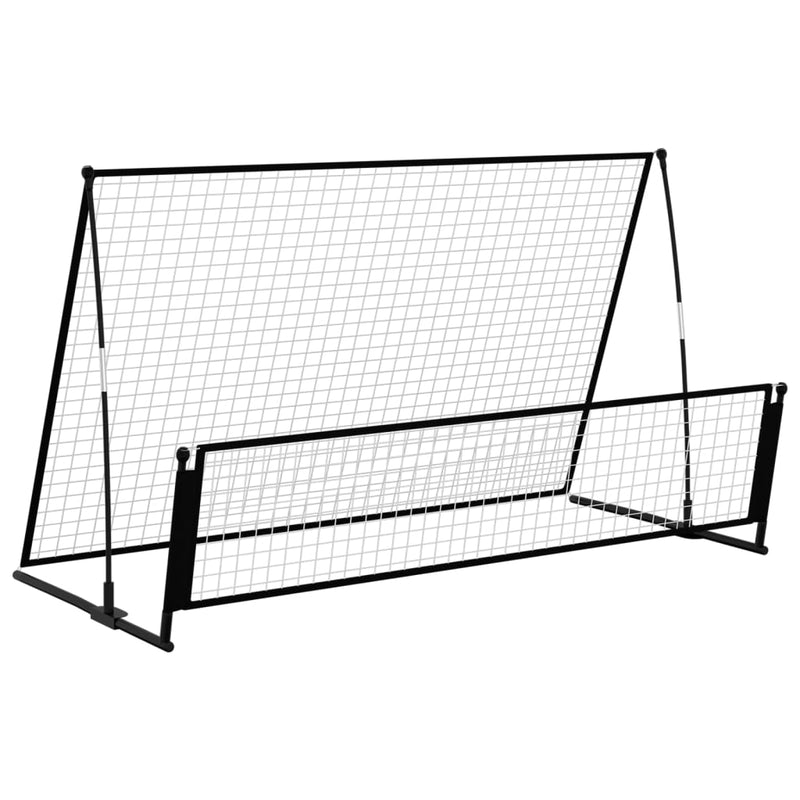 2 in 1 Soccer Rebounder Football Goal 202x104x120 cm Steel