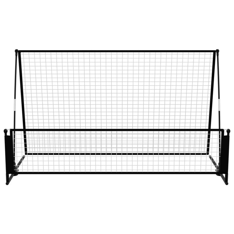 2 in 1 Soccer Rebounder Football Goal 202x104x120 cm Steel