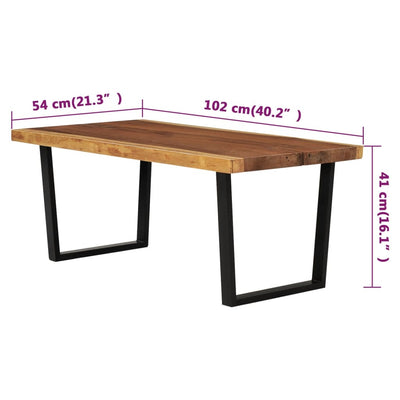 Coffee Table Solid Wood Suar 102x54x41 cm