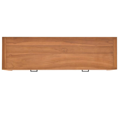 Desk with 2 Drawers 120x40x75 cm Solid Wood Teak