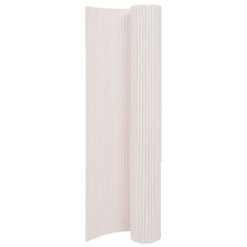 Double-Sided Garden Fence 90x400 cm White