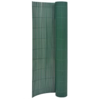 Double-Sided Garden Fence 90x400 cm Green