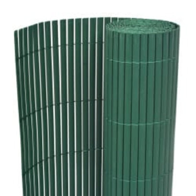 Double-Sided Garden Fence 90x400 cm Green